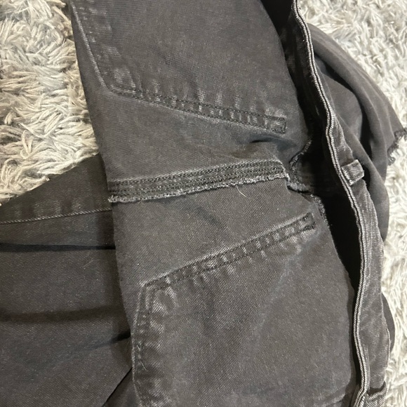 American Eagle Black Wash Mom Jeans Womens Size 4 Regular Denim Pants - Picture 10 of 10